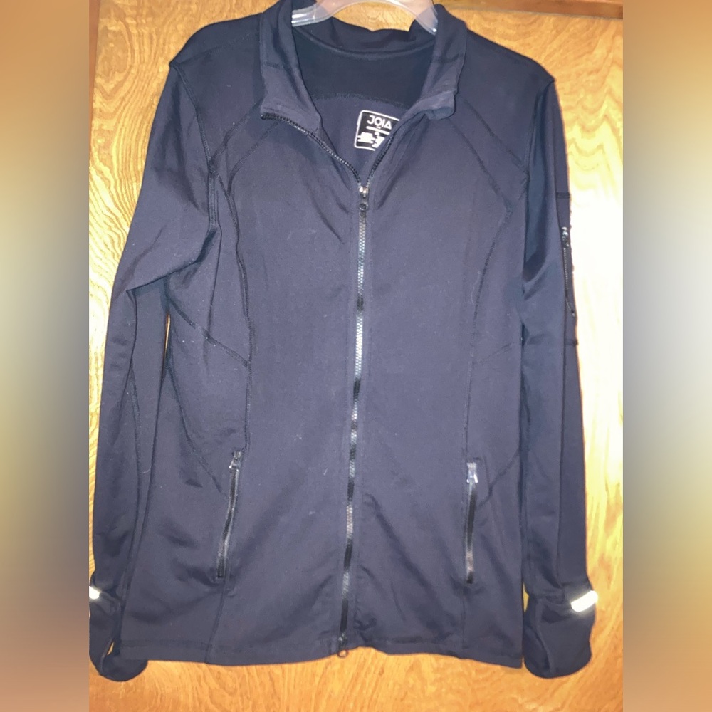 JOIA nyc black zip jacket